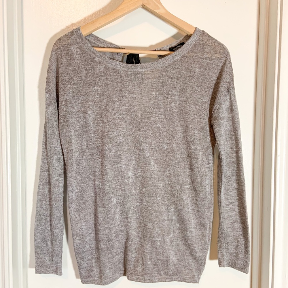 🌸 Bershka Taupe Long Sleeve